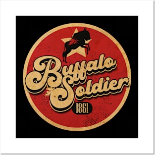 Buffalo Soldier Vintage Sign Posters and Art